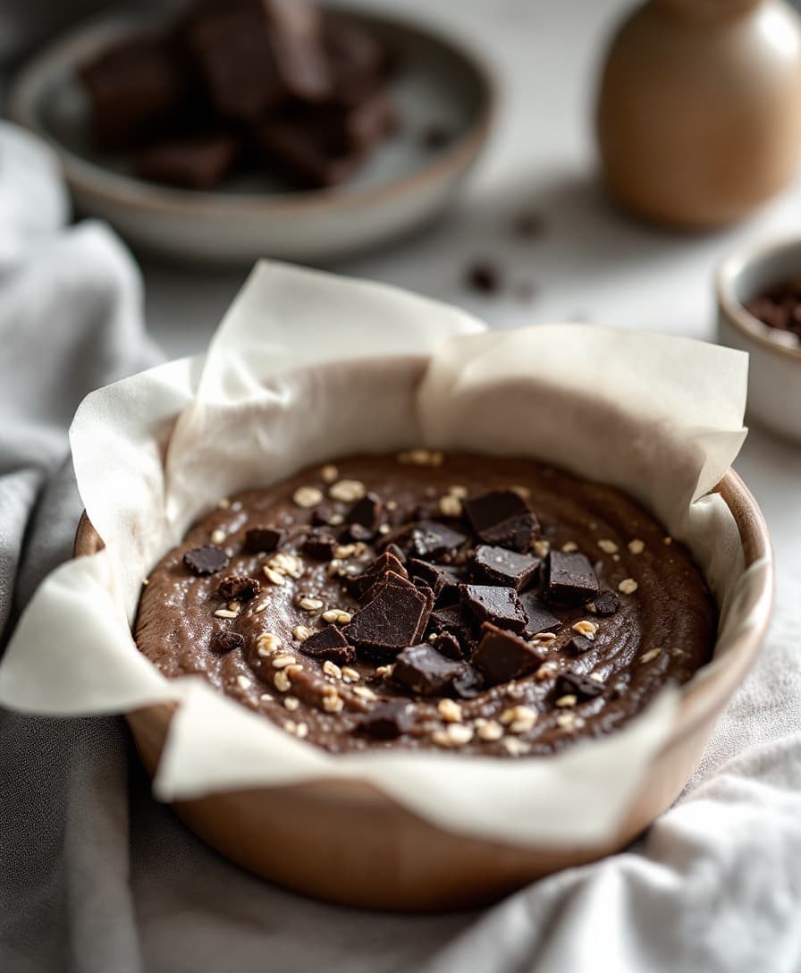 Steg 4: Hacka chokladen grovt och strö den över smeten.