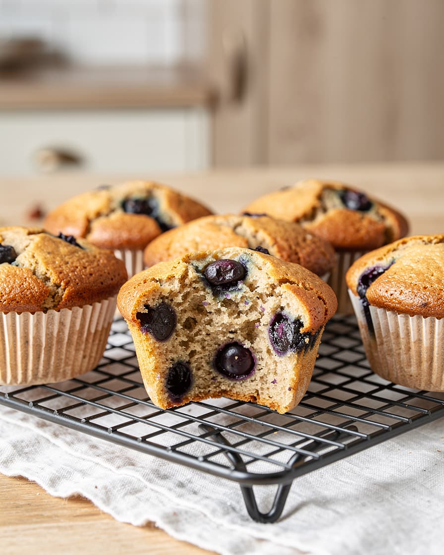 Foto: Blåbärs-proteinmuffins