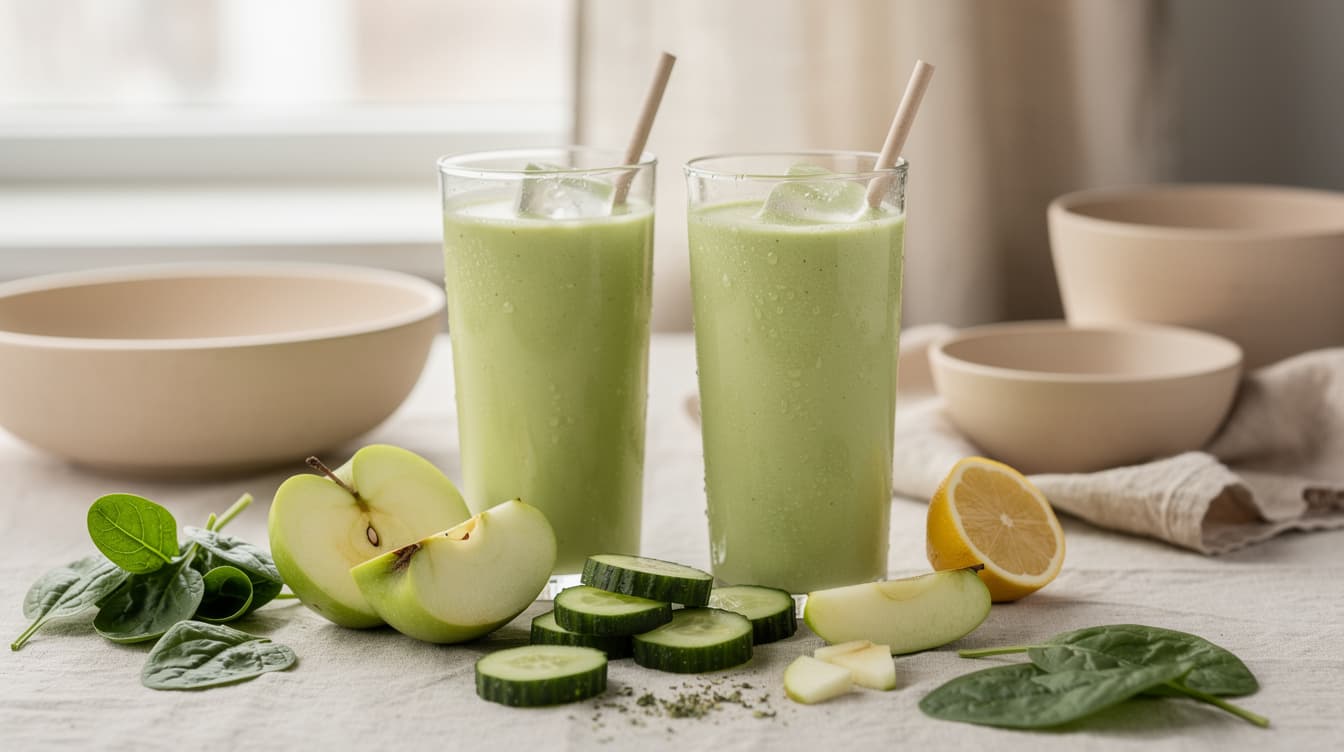 Foto: Grön äppelshake