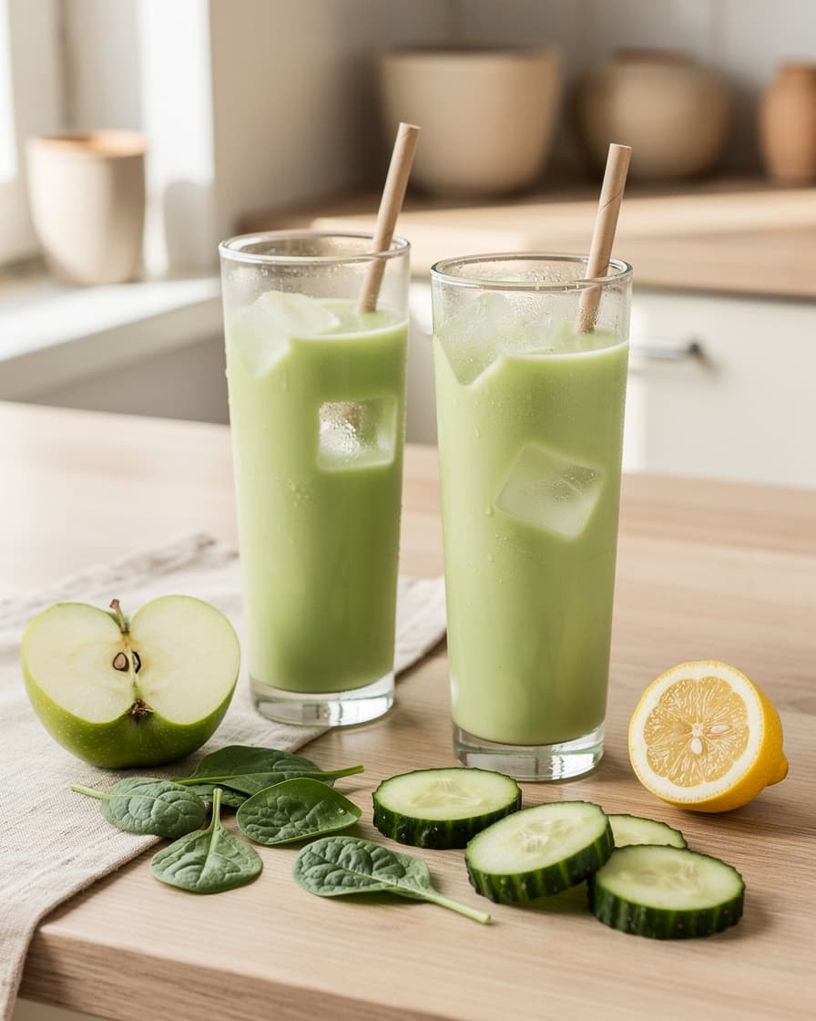 Foto: Grön äppelshake