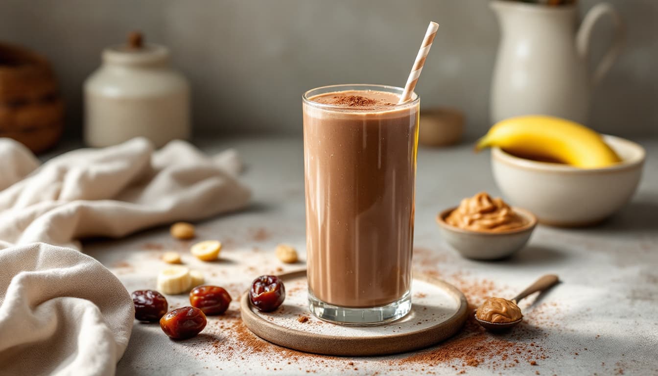 Foto: Kakao- och jordnötsshake
