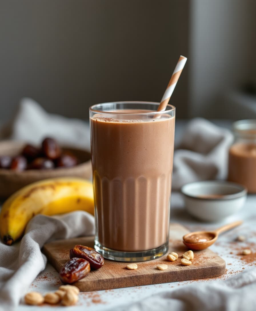 Foto: Kakao- och jordnötsshake