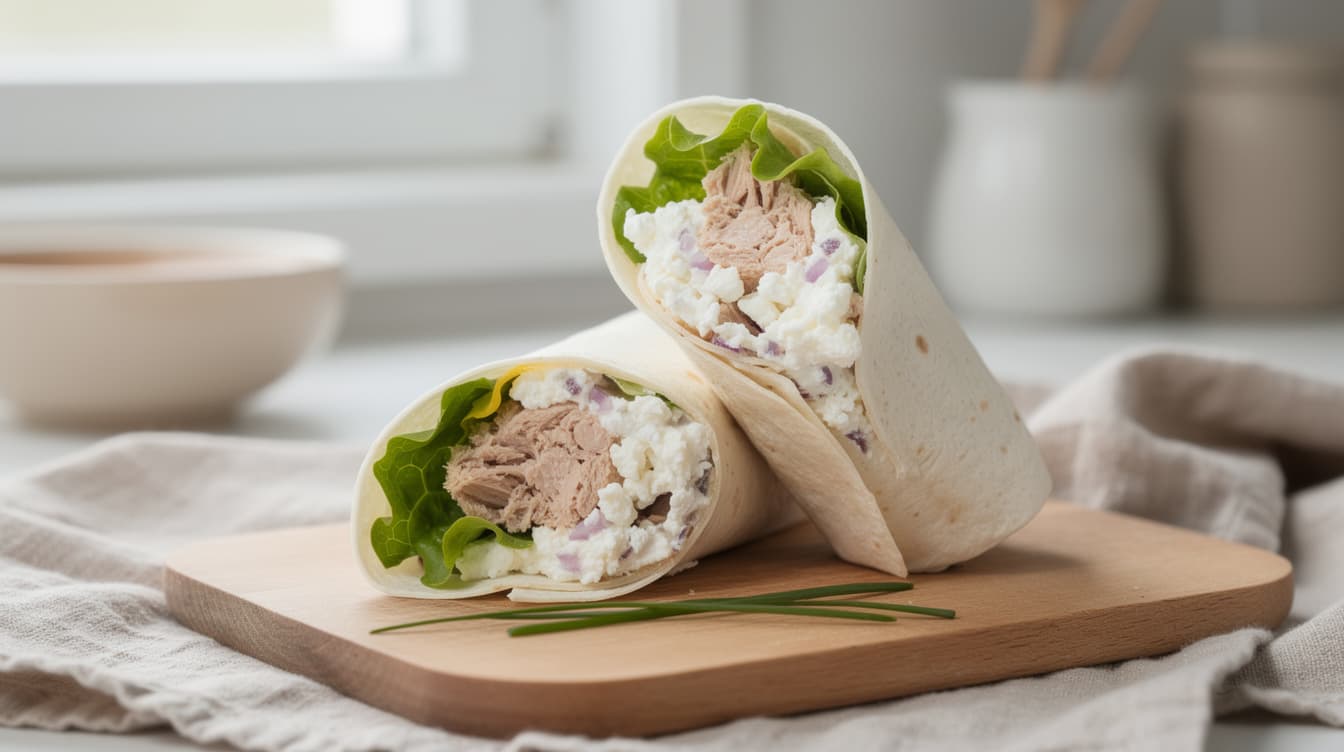 Foto: Krämig tonfiskröra i wrap