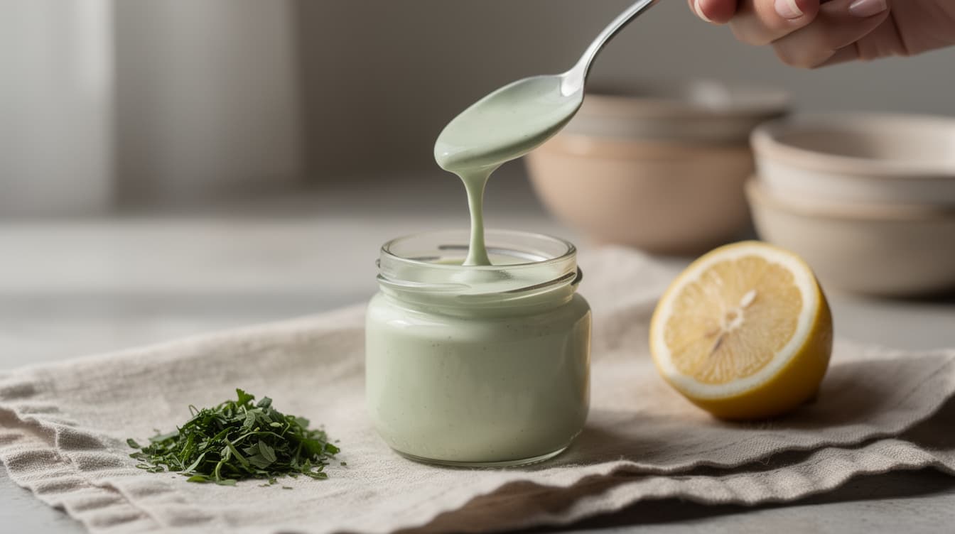 Foto: Örtdressing med yoghurt
