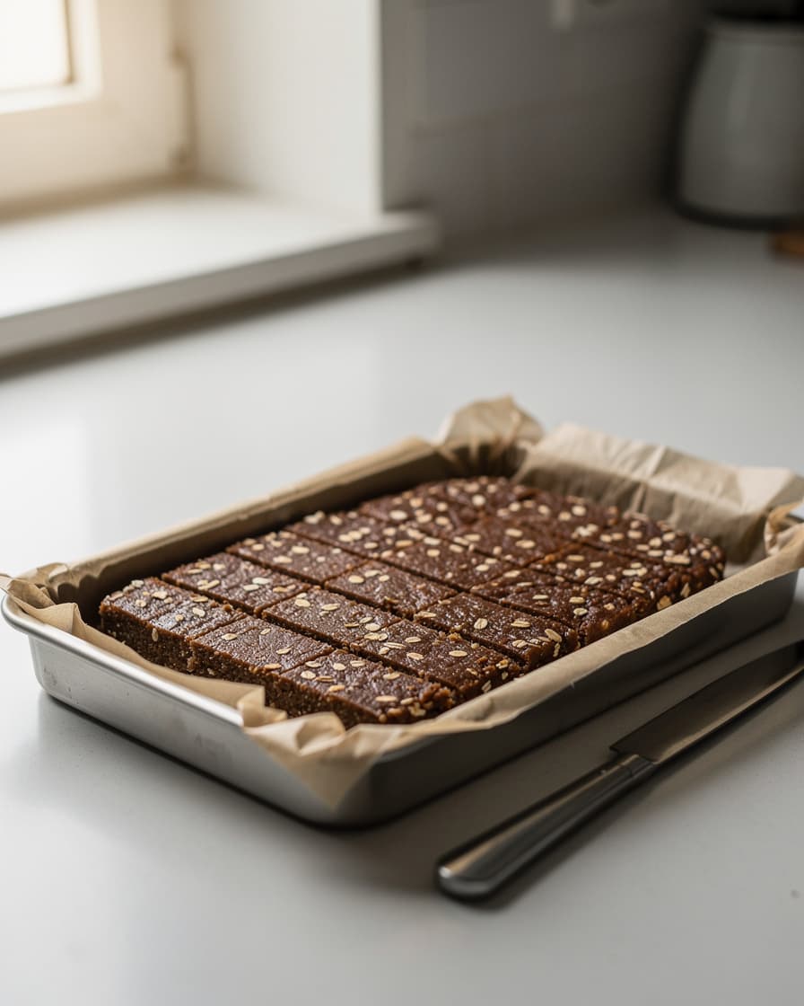 Steg 4: Ställ kallt 15 minuter och skär sedan i sega bars.