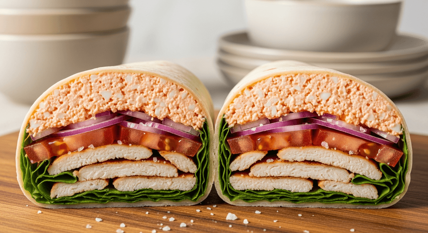 Foto: Proteinwrap med kyckling och keso