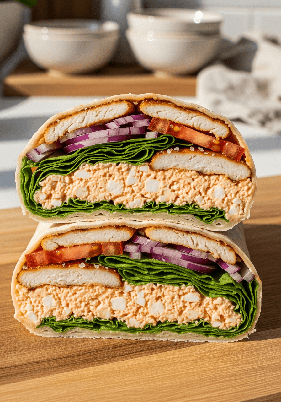 Foto: Proteinwrap med kyckling och keso