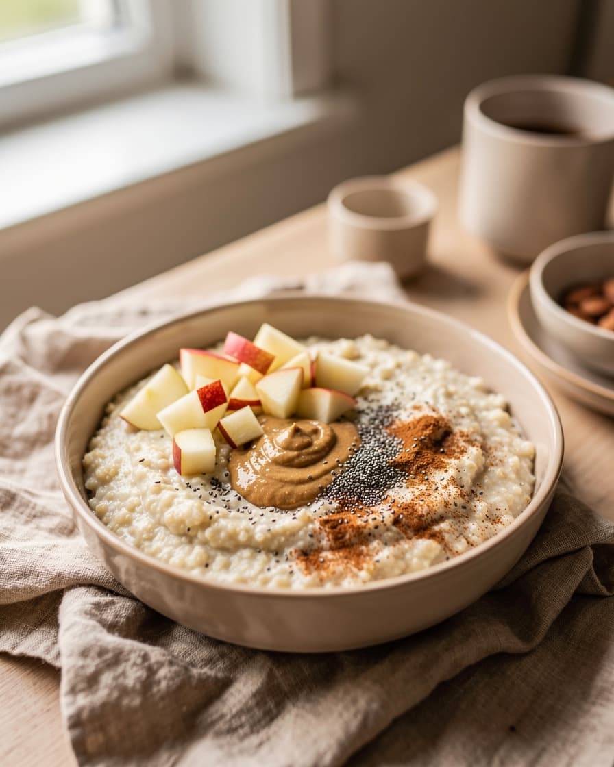 Foto: Quinoagröt med äpple och kanel