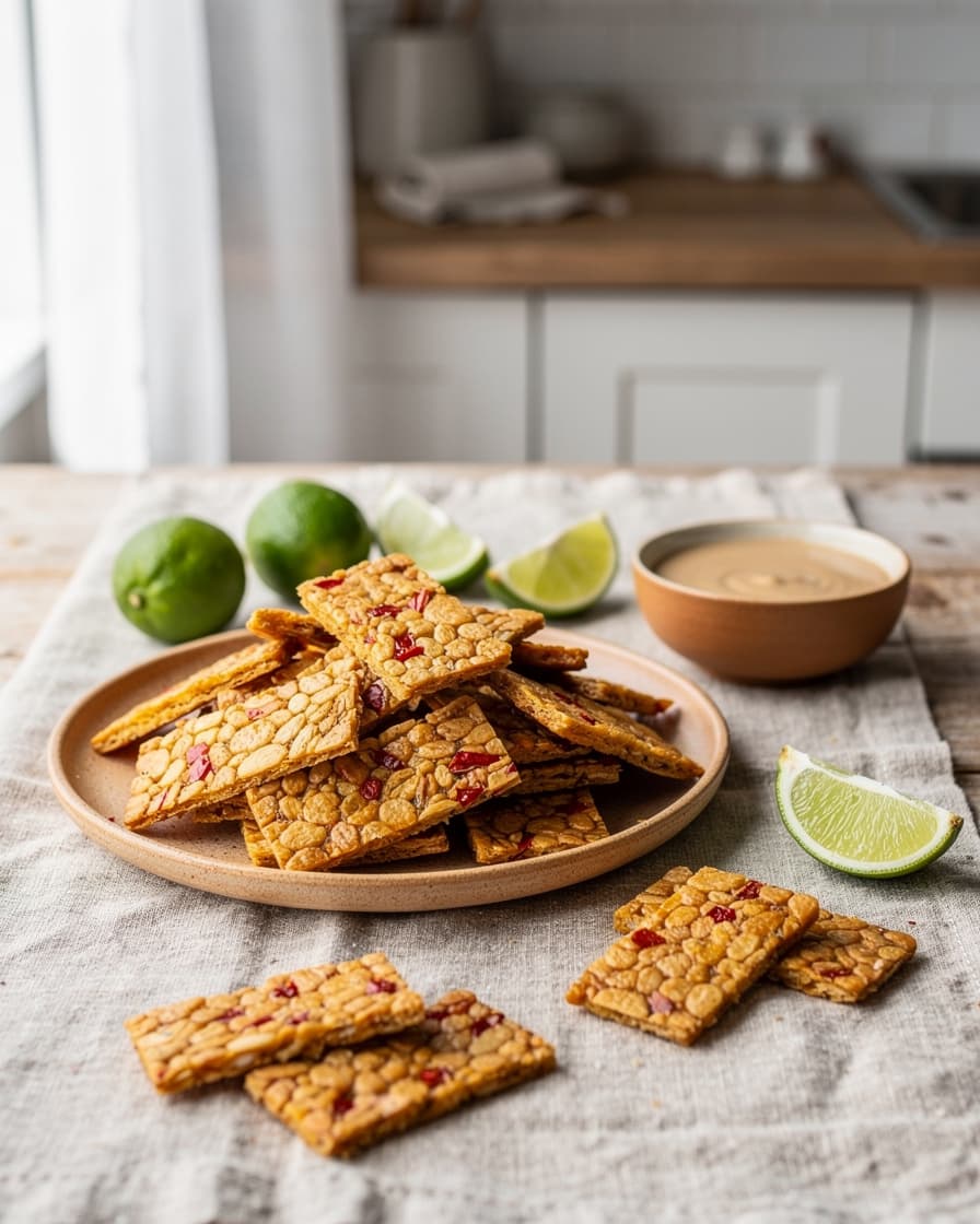 Foto: Tempehchips med chili och lime