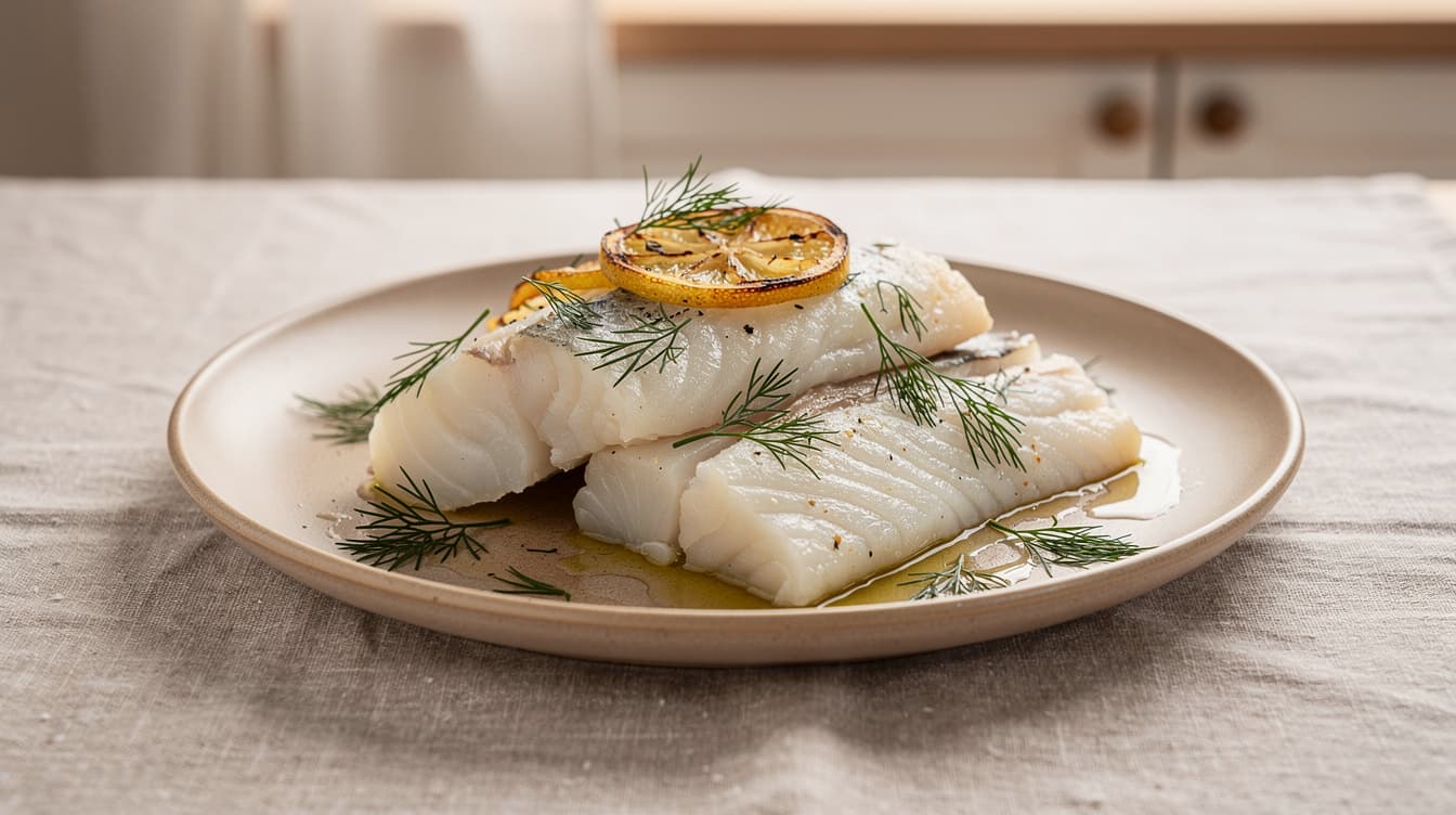 Foto: Ugnsbakad torsk med citron och dill