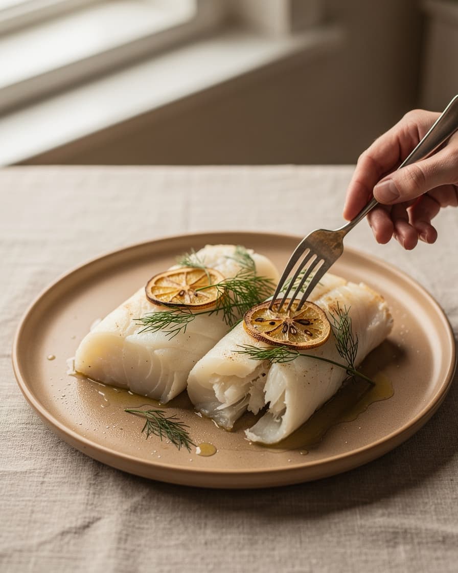 Foto: Ugnsbakad torsk med citron och dill