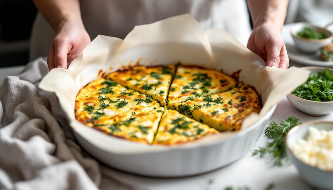 Foto: Zucchini- och fetaostfrittata
