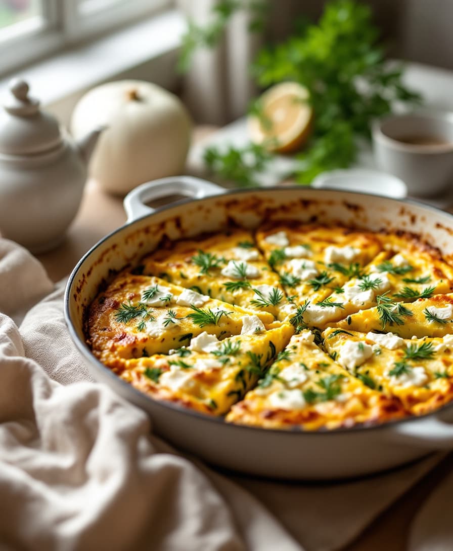 Foto: Zucchini- och fetaostfrittata