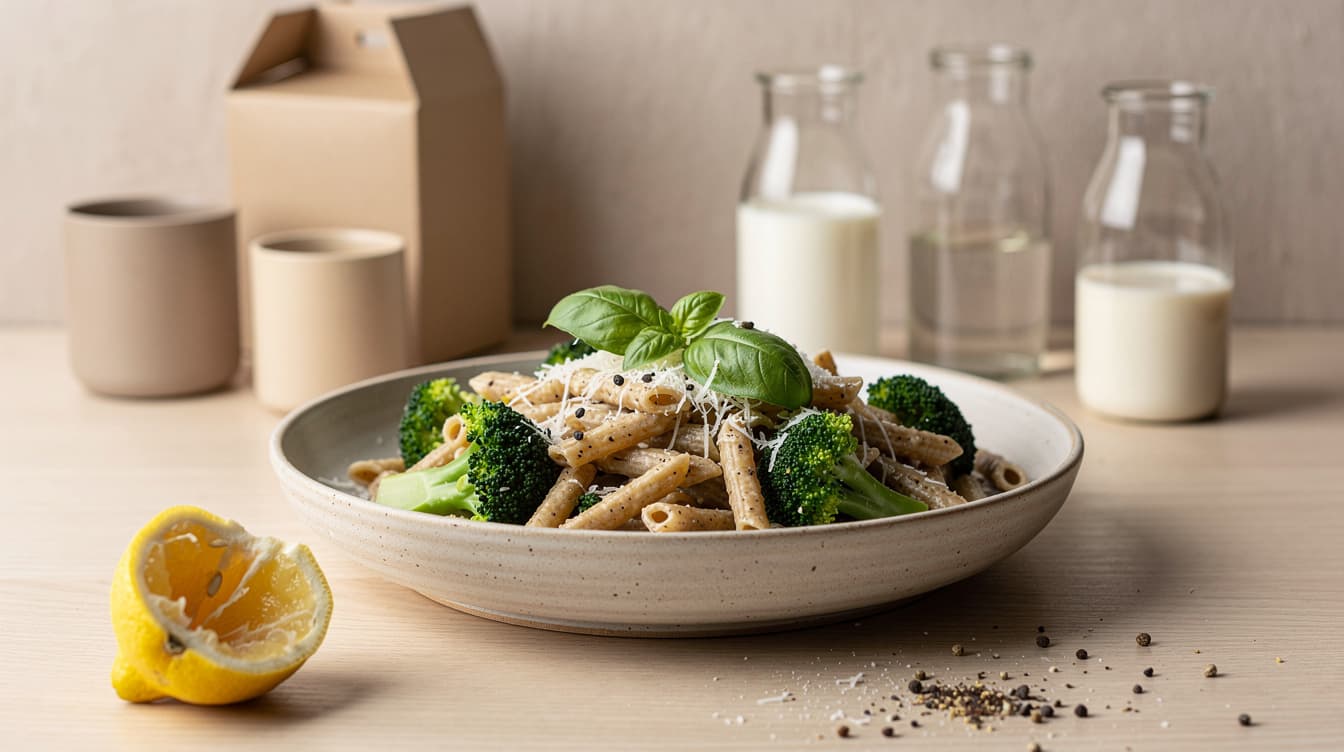 Foto: Krämig kesopasta med broccoli