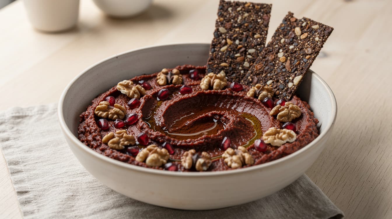 Foto: Muhammara med rostad paprika och valnötter